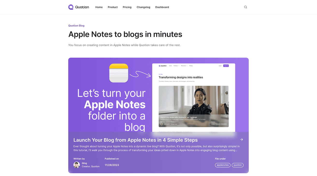Quotion Blog